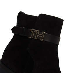 Tommy Hilfiger dámske čierne členkové topánky - 41 (990)