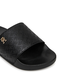 Tommy Hilfiger dámske čierne šľapky - 36 (BDS)