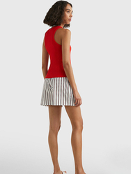 Tommy Hilfiger dámske červené tielko - L (SNE)