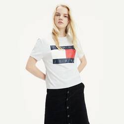 Tommy Hilfiger dámske šedé tričko Tommy - XS (PPP)