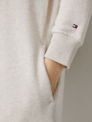 Tommy Hilfiger dámske béžové mikinové šaty - S (ADK)