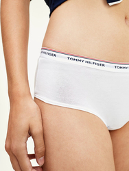 Tommy Hilfiger dámske biele nohavičky 3 pack Essentials - XS (100)