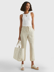 Tommy Hilfiger dámske biele tielko - L (YCF)