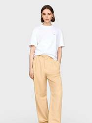 Tommy Hilfiger dámske biele tričko - M (YCF)