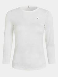 Tommy Hilfiger dámske biele tričko Slim - L (YCF)