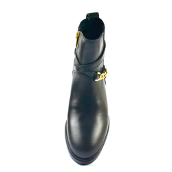 Tommy Hilfiger dámske čierne členkové čižmy - 36 (990)