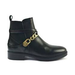 Tommy Hilfiger dámske čierne členkové čižmy - 36 (990)
