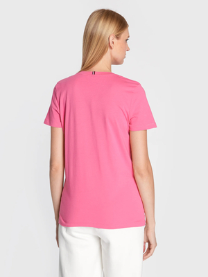 Tommy Hilfiger dámske ružové tričko - S (TPQ)