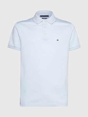 Tommy Hilfiger pánske svetlo modré polo Oxford - L (C1O)