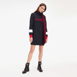 Tommy Hilfiger dámske tmavomodré mikinové šaty Laureen