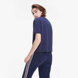 Tommy Hilfiger dámske tmavomodré tričko Tommy - XS (CBK)