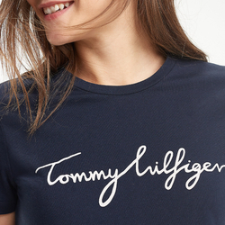 Tommy Hilfiger dámske tmavomodré tričko Graphic - S (403)
