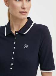 Tommy Hilfiger dámske tmavomodré polo tričko - S (DW5)