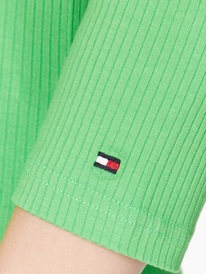 Tommy Hilfiger dámske zelené tričko - M (LWY)