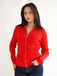 Tommy Hilfiger dámsky červený sveter - XS (XND)