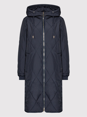 Tommy Hilfiger dámsky tmavomodrý kabát - S (DW5)