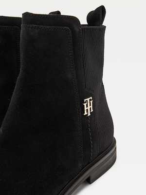 Tommy Hilfiger dámske čierne semišové topánky - 36 (BDS)