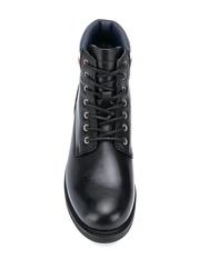 Tommy Hilfiger pánska čierna kožená členková obuv Active - 45 (990)