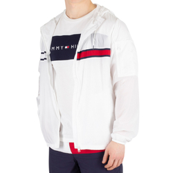 Tommy Hilfiger pánska biela tenká bunda Windbreaker
