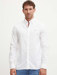 Tommy Hilfiger pánska biela košeľa Oxford - S (YCF)