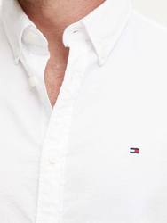 Tommy Hilfiger pánska biela košeľa Oxford - S (YCF)