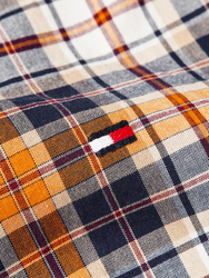 Tommy Hilfiger pánska kockovaná košeľa - S (0MU)