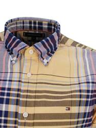 Tommy Hilfiger pánska kockovaná košeľa - M (0RD)