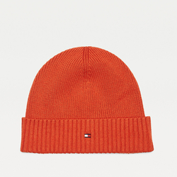 Tommy Hilfiger pánska oranžová zimná čiapka Pima - OS (SNC)