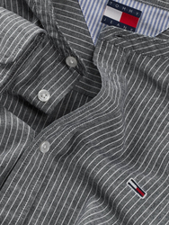 Tommy Jeans pánska pruhovaná košeľa - L (0A6)