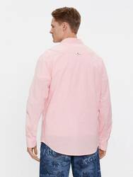 Tommy Jeans pánska ružová košeľa  - S (TIC)