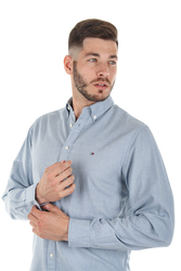 Tommy Hilfiger pánska svetlomodrá košeľa Heather - M (904)