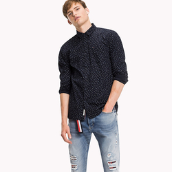 Tommy Hilfiger pánska tmavomodrá košeľa so vzorom