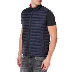 Tommy Hilfiger pánska tmavo modrá páperová vesta