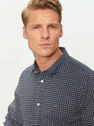 Tommy Hilfiger pánska modrá košeľa Poplin - M (0GZ)