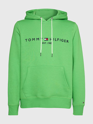 Tommy Hilfiger pánska zelená mikina Logo - S (LWY)