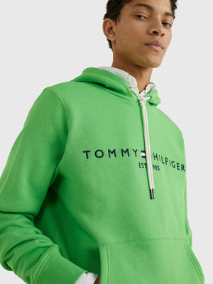 Tommy Hilfiger pánska zelená mikina Logo - S (LWY)