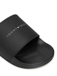 Tommy Hilfiger pánske čierne šľapky - 41 (BDS)