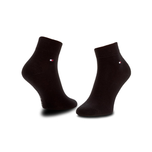 Tommy Hilfiger pánske čierne ponožky 2 pack - 43 (200)