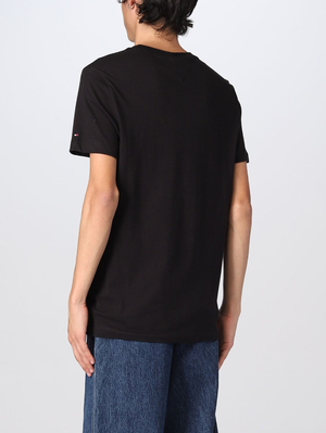 Tommy Hilfiger pánske čierne tričko - M (BDS)