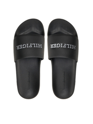 Tommy Hilfiger pánske čierne šľapky - 40 (BDS)