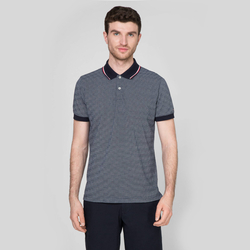 Tommy Hilfiger pánske čierne polo tričko s potlačou