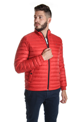 Tommy Hilfiger pánske červené ľahká páperová bunda