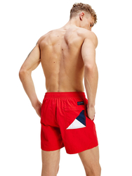 Tommy Hilfiger pánske červené plavky - S (XL7)