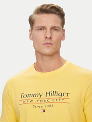 Tommy Hilfiger pánske žlté tričko - L (ZF0)