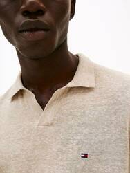 Tommy Hilfiger pánske béžové polo - S (0F4)