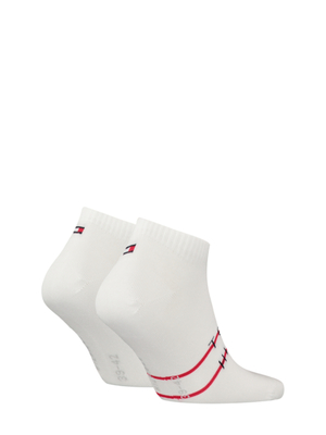 Tommy Hilfiger pánske biele ponožky 2 pack - 39/42 (001)