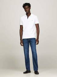Tommy Hilfiger pánske biele polo - XXXL (YBR)