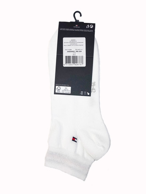 Tommy Hilfiger pánske biele ponožky 2 pack - 47 (300)
