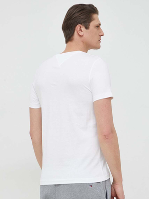 Tommy Hilfiger pánske biele tričko Brand - XXL (YBR)