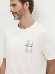 Tommy Hilfiger pánske biele tričko  - M (YBH)